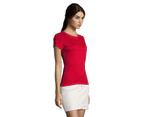 SOLS Womens Regent Fit Short Sleeve T-Shirt (Red) - PC2921