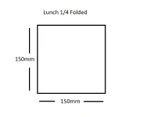 White 2 Ply Paper Luncheon Napkins - 150mm - 300x300 Unfolded