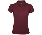 SOLs Womens Prime Pique Polo Shirt (Burgundy) - PC494