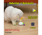 Bentopal Rechargeable Smart Jumpy Mouse Pets Interactive Cat Toy w/LED Lights