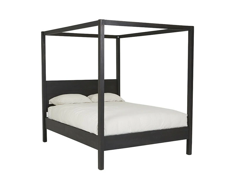 MRD Home Cubic Post Bed In Black