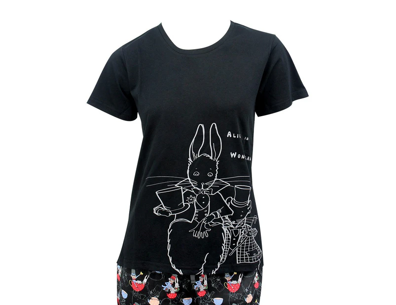 Young Spirit - Alice In Wonderland The Mad Hatter Rabbit & Mouse Cotton T-Shirt