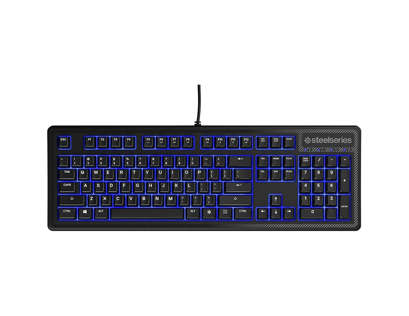 SteelSeries Apex 100 Wired USB Membrane Blue LED Gaming Keyboard