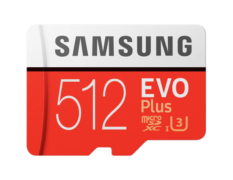 Samsung MicroSD XC 512GB Evo Plus 100MB/s Class 10 Mobile Phone Tablet Memory Card