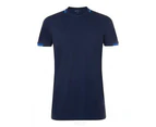 SOLS Mens Classico Contrast Short Sleeve Football T-Shirt (French Navy/Royal Blue) - PC2787