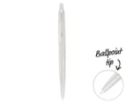 Parker Jotter Ballpoint Pen - Brushed Stainless Steel/Chrome Trim 1