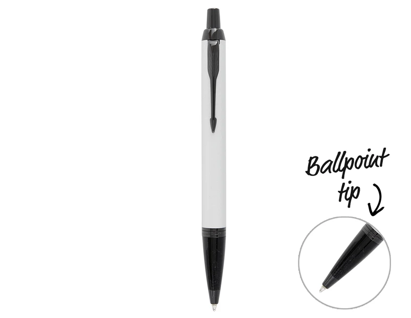 Parker IM Ballpoint Pen - Achromatic Matte Grey/Black Trim