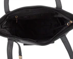 Cellini Midland Leather Tote Bag - Black