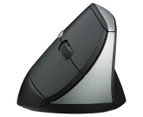Rapoo Mv20 Ergonomic Office Vertical Wireless Mouse - Black/Silver