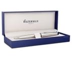 Waterman Expert Ballpoint Pen - Brushed Stainless Steel/Chrome Trim 2