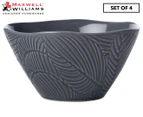 Set of 4 Maxwell & Williams 15cm Panama Conical Bowl - Grey