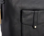 Cellini Midland Leather Crossbody Bag - Black