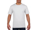 Gildan Mens Premium Cotton Ring Spun Short Sleeve T-Shirt (White) - BC480