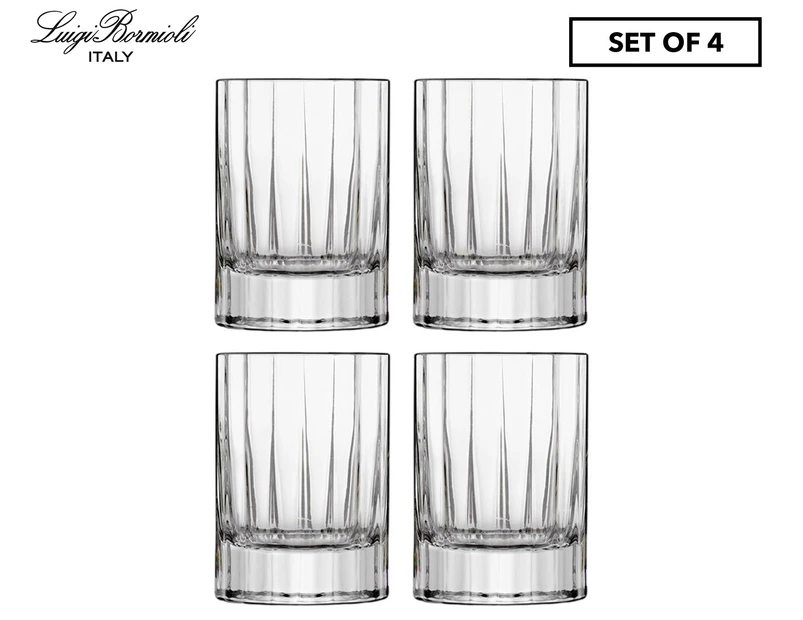 Set of 4 Luigi Bormioli 70mL Bach Liqueur Glasses