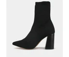 Betts Jenkins Womens Dress Point Ankle Shoes - Black