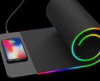 RGB Gaming wireless charging Mouse Pad-Black