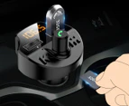 Hands-Free Wireless Bluetooth Car Kit FM Transmitter-Black