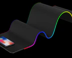 RGB Gaming wireless charging Mouse Pad-Black