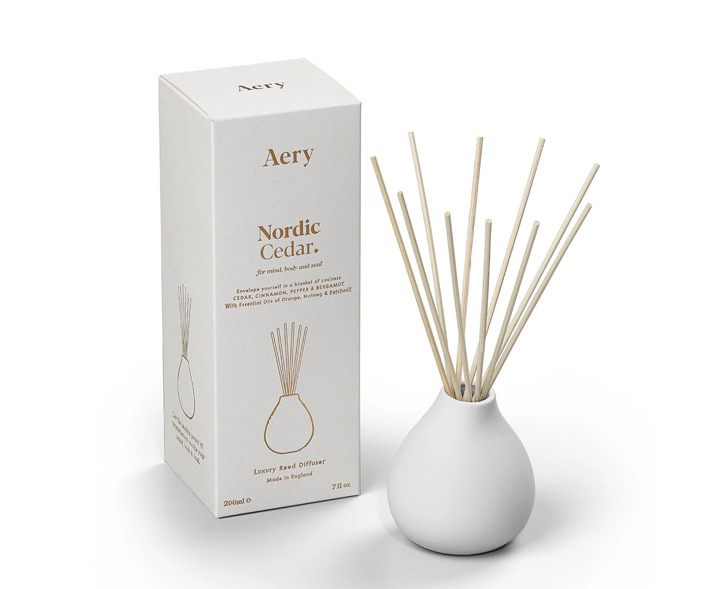 Aery Living : Fernweh 200ml Reed Diffuser - Nordic Cedar