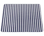 Sherwood 200x150cm Picnic Blanket - Blue & White Stripe