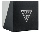 GUESS Women's 36mm Gemini Chronograph Silicone Watch - Black/Gold
