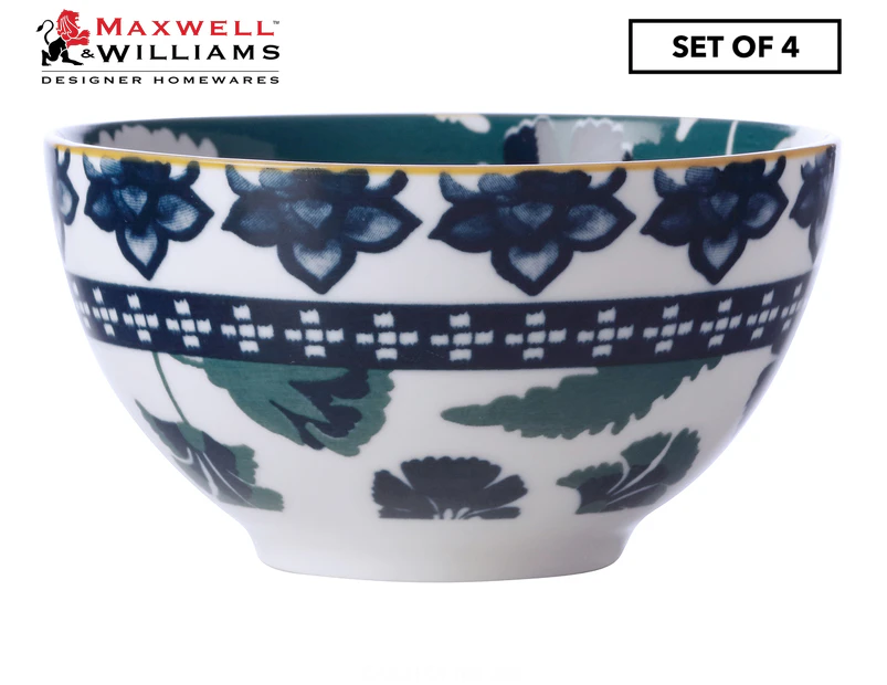 Set of 4 Maxwell & Williams 10cm Rhapsody Bowl - Green