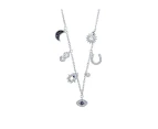 Bevilles Evil Eye Anklet Sterling Silver