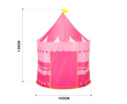 Kids Play Tent Princess Castle for Girls Children Play House Indoor Outdoor Game Pink