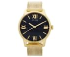 GUESS Men's 42mm Campbell Mesh Stainless Steel Watch - Gold/Black 1