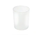 5 Pack - White Frosted Cylinder Shot Glass TeaLight Candle Holder - 6.5cm height - event table decoration