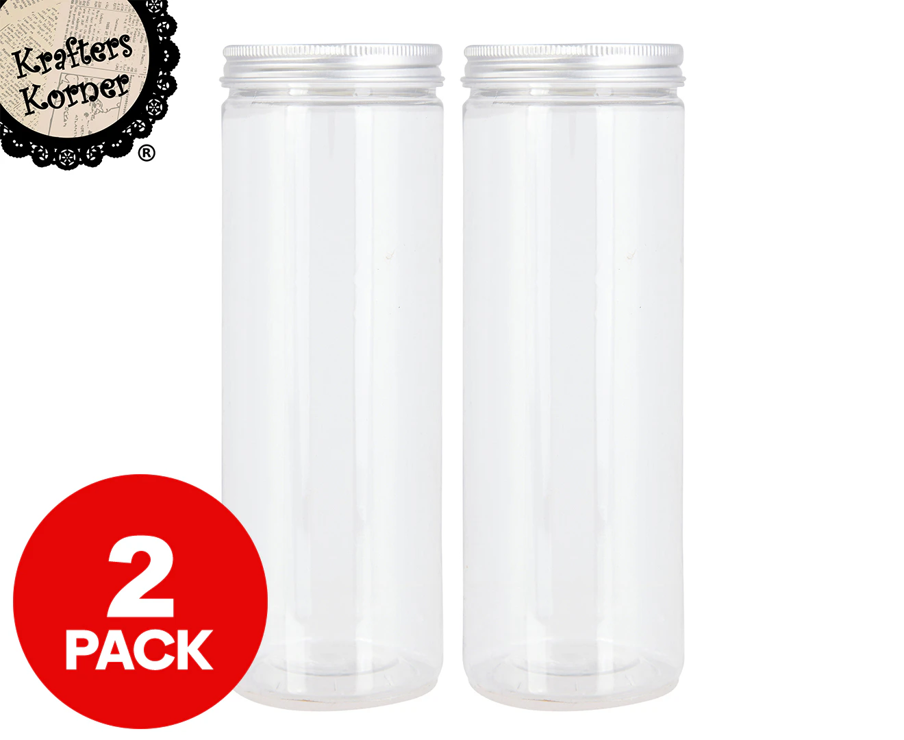 2 x Krafters Korner 18cm Large Cylinder Tube