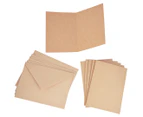 2 x Krafters Korner 17.5cm Kraft Envelopes & Cards 6-Pack
