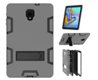 WIWU A-Robot Tablet Case Rugged Heavy Duty Anti-fall Shockproof Stand Case For Samsung Galaxy Tab A 10.1 T510/T515/P580/P585-Gray&Black