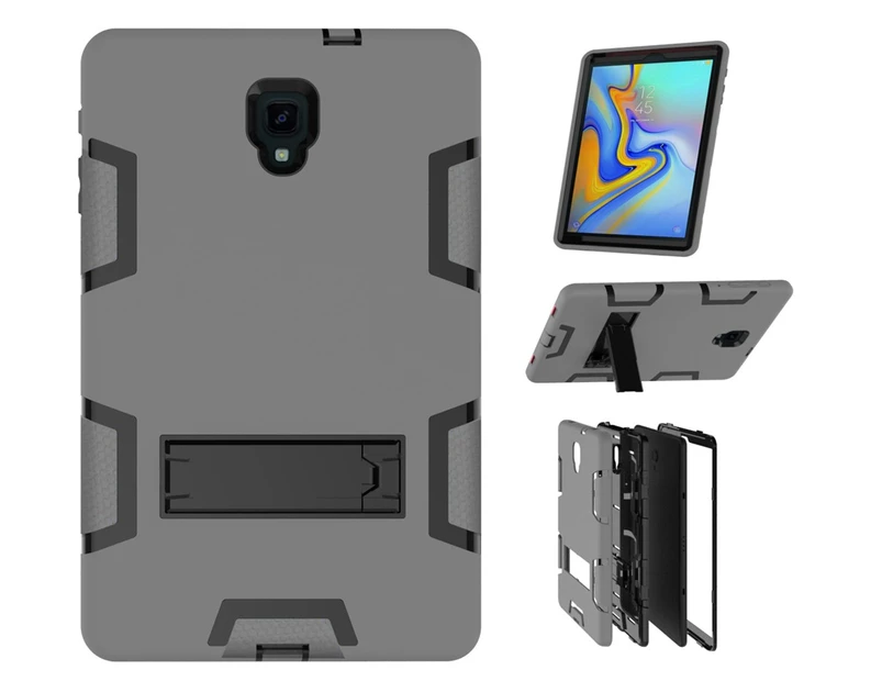 WIWU A-Robot Tablet Case Rugged Heavy Duty Anti-fall Shockproof Stand Case For Samsung Galaxy Tab A 10.1 T510/T515/P580/P585-Gray&Black