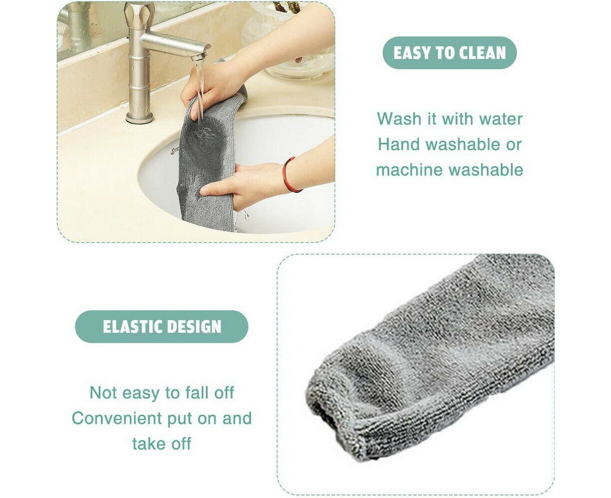 Retractable Gap Dust Cleaner with 55'' Long Handle Gap Dust Cleaning  Artifact Flexible Under Appliance Dusters, Washable Microfiber Hand Duster  for