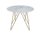 Cooper & Co. Living Madison 55cm Frost White Lamp Table