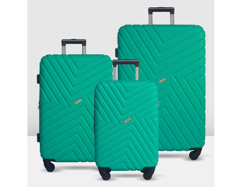 Emerald Maze Series 3 Piece Luggage Set