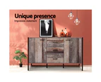 Buffet Sideboard Storage Cabinet Industrial Rustic Wooden