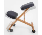 Forever Beauty Ergonomic Adjustable Kneeling Chair - Black