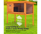 Danoz Direct - Paw Mate 91 x 45 x 70cm Rabbit Hutch Chicken Coop Free Standing Cage Run