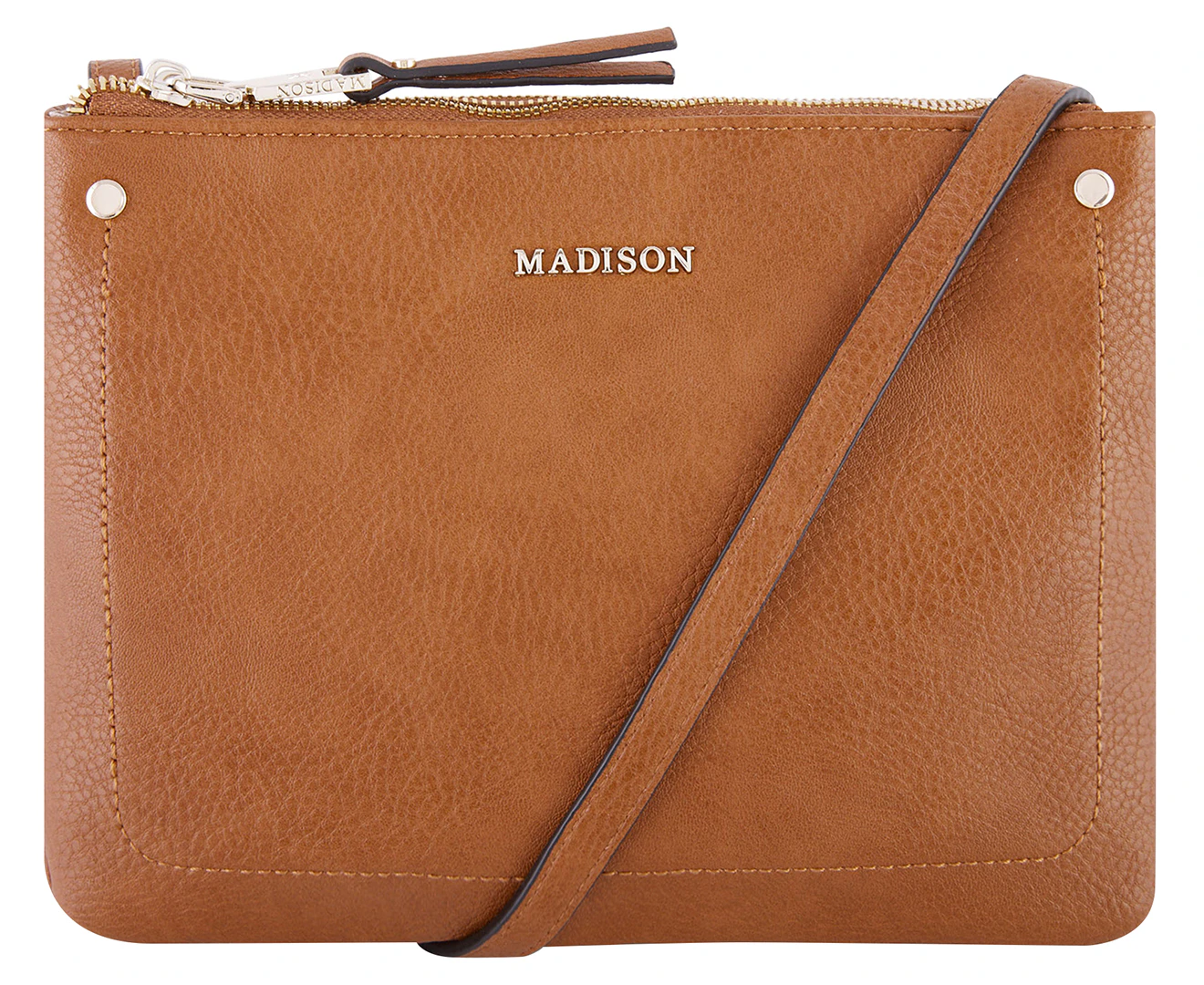 Madison Charlotte Crossbody Bag - Dark Tan