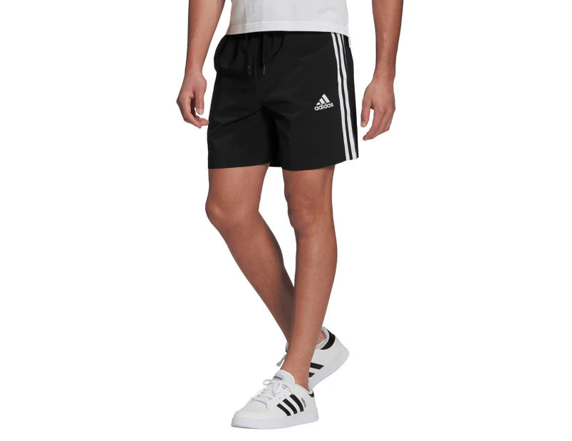 Adidas Men's AEROREADY Essentials 3-Stripes Shorts - Black/White