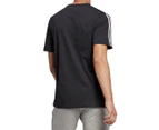 Adidas Men's Essentials Logo Colourblock Tee / T-Shirt / Tshirt - Black