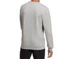 Adidas Men's Essentials Big Logo Sweatshirt - Grey/Black