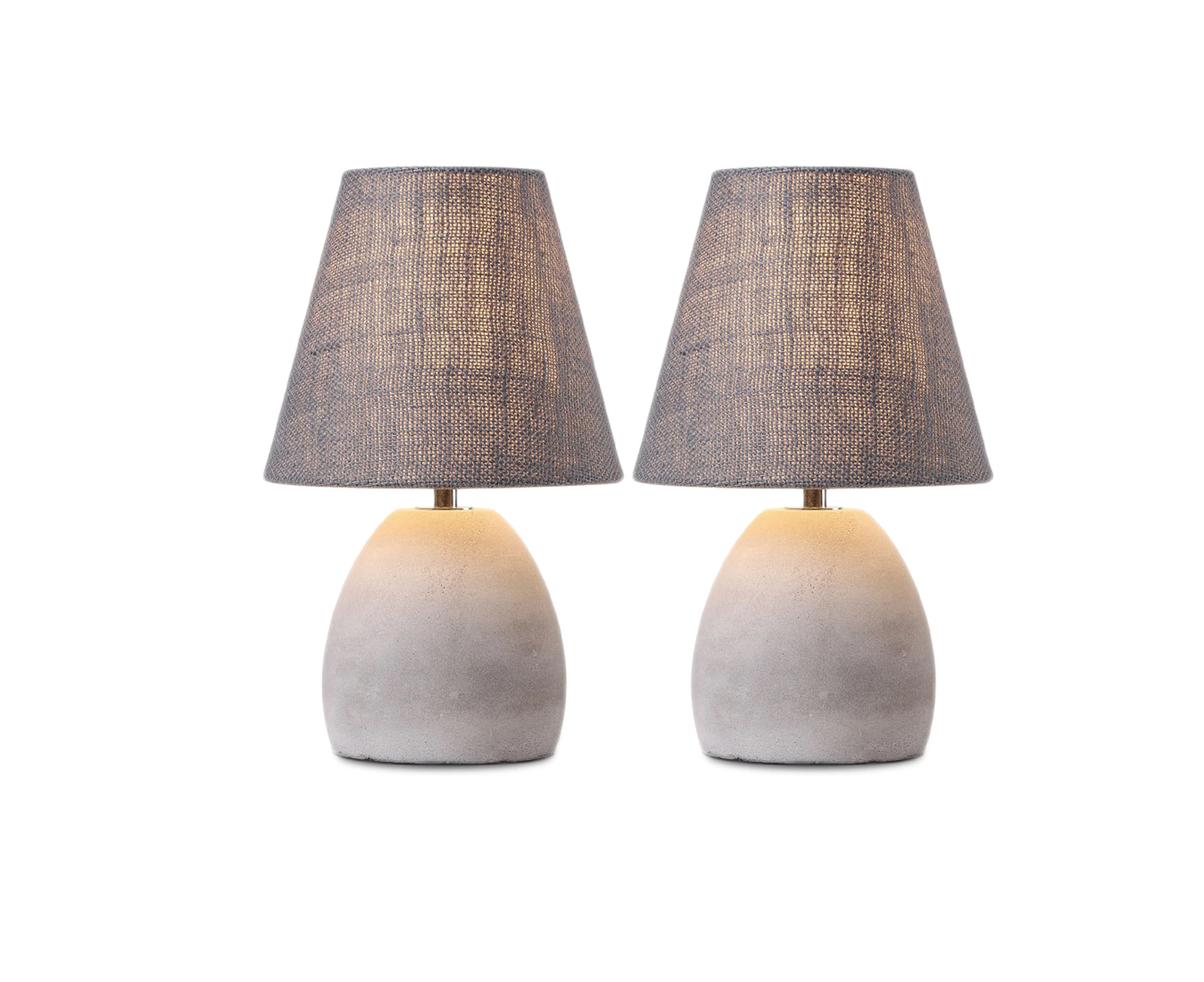 2X ELENA  18CM GREY CONCRETE TAVLE LIGHT