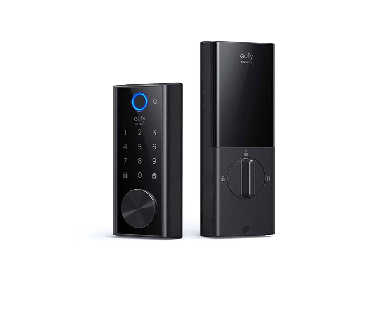 Eufy Security Smart Lock Touch & Wi-Fi, Deadbolt, Fingerprint, Bluetooth, Weatherproof, 365-Day Battery Life [T8520T11]