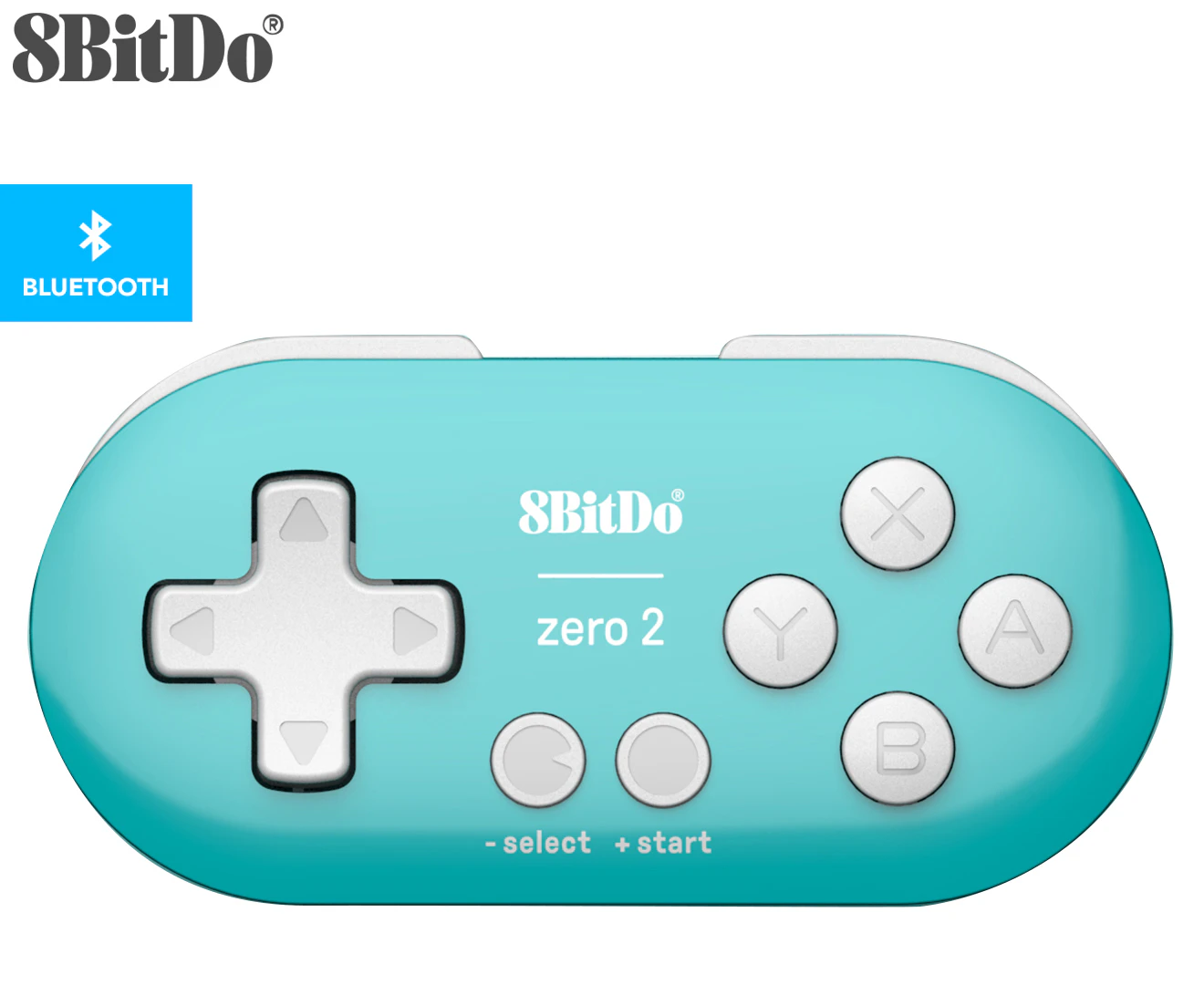 8BitDo Zero 2 Bluetooth Wireless Gamepad/Controller For Switch/Mac Turquoise