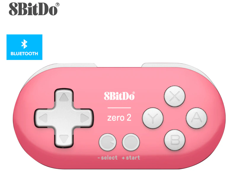 8BitDo Zero 2 Bluetooth Game Pad / Controller - Pink