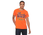 Superdry Men's Collegiate Graphic Tee / T-Shirt / Tshirt - Denver Orange
