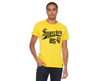 Superdry Men's Collegiate Graphic Tee / T-Shirt / Tshirt - Nautical Yellow